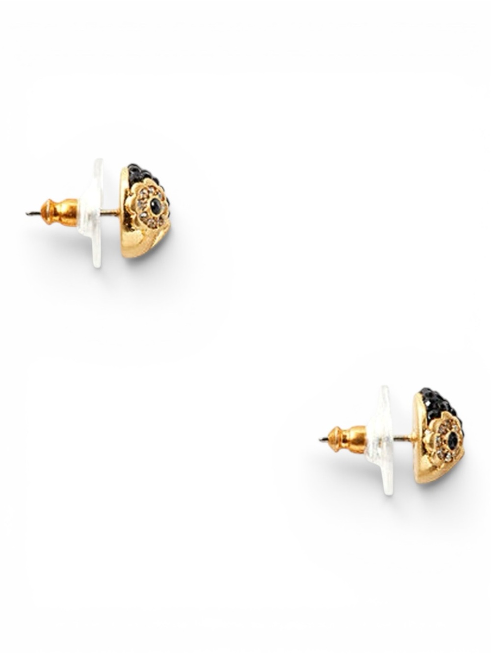 Kate Spade NWT Penguin Stud Earrings Gold Pave Crystal Owl Dashing Beauty - Picture 2 of 11